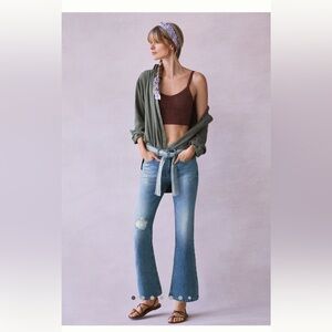 Pilcro Light Blue Flare Jeans